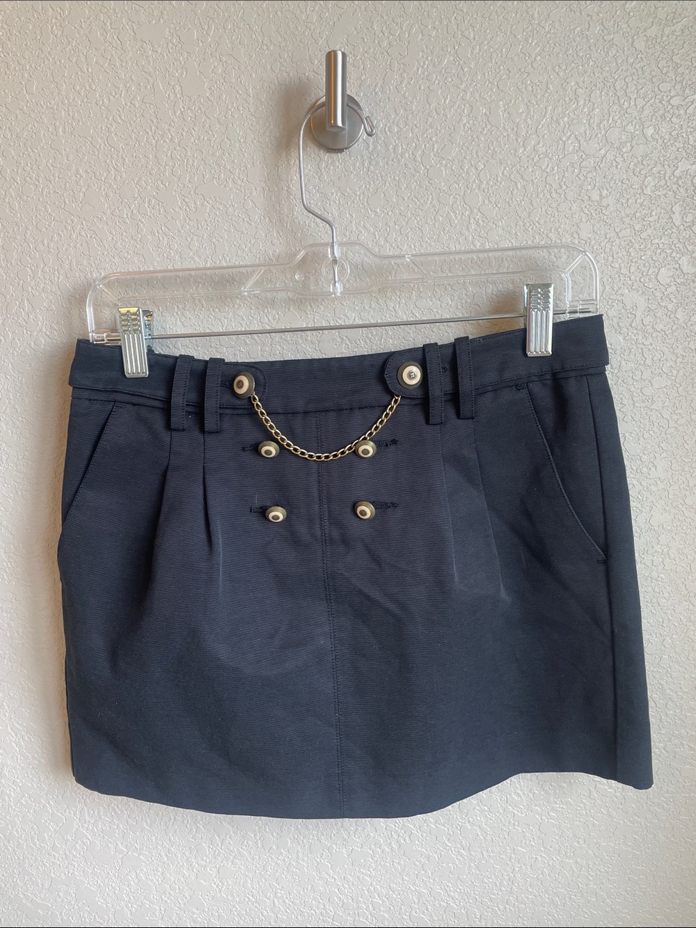 BCBG Maxazria Military Style Mini Skirt